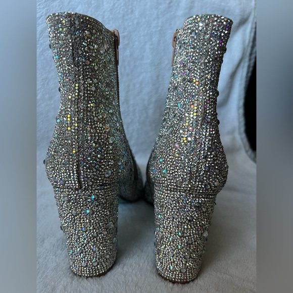 NWOT Betsey Johnson Rhinestone Cady Booties - 7.5 - Picture 5 of 14
